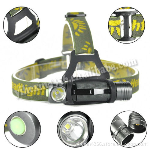 2017 Hot Sale Aluminum Alloy Removable Super Bright LED Headlamp/flashlight